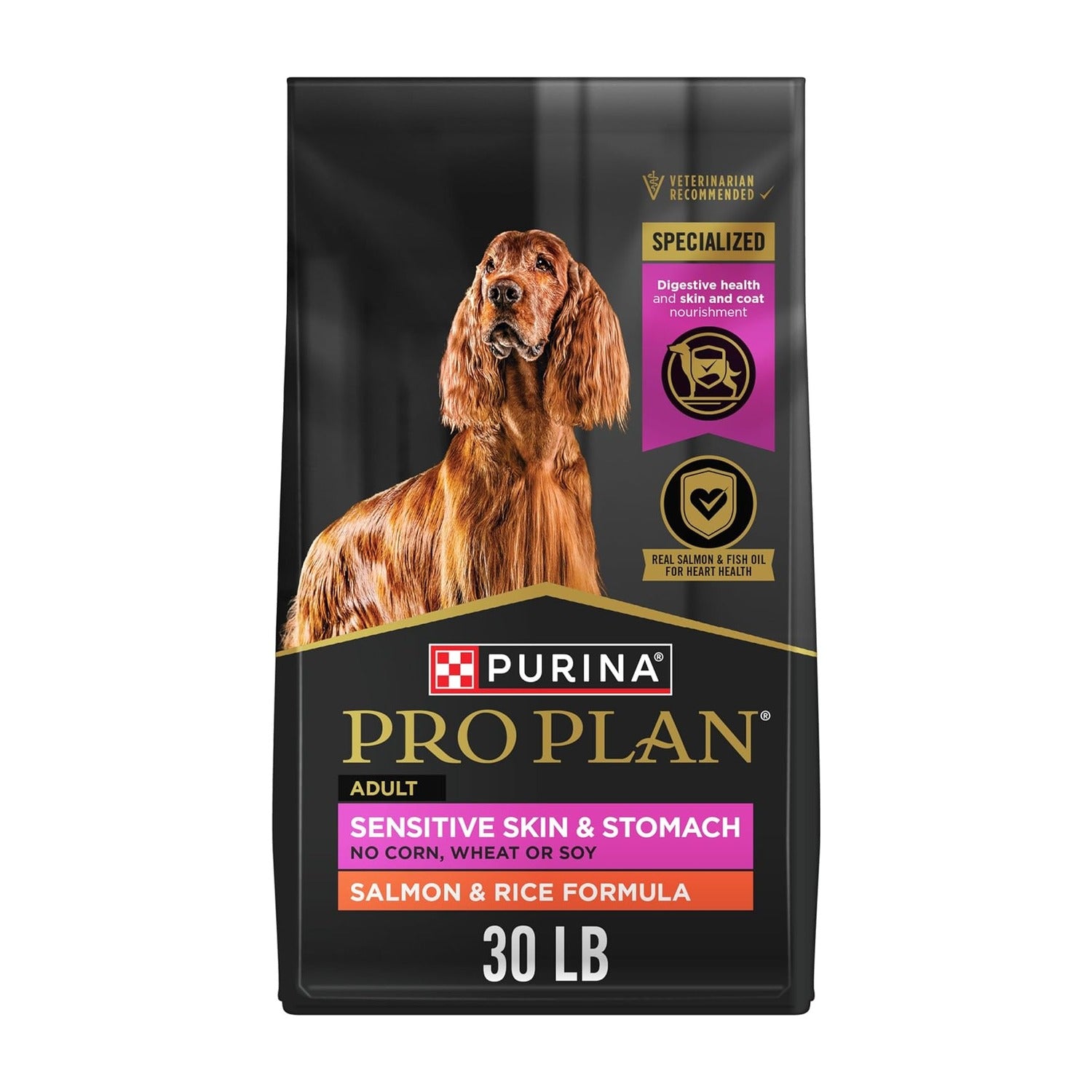 Pro Plan® Adult Sensitive Skin & Stomach Salmon & Rice Formula 30lb